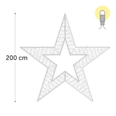 leds blanc chaud - 200 x 190 cm