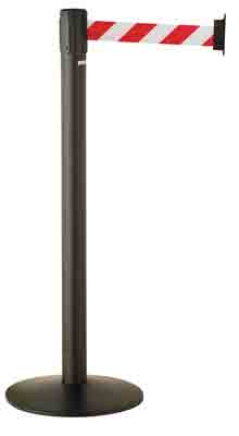 Lot de 2 Barrières de délimitation sur socle avec ceinture rétractable PACEO - 24271338-214458289.jpg