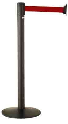 Lot de 2 Barrières de délimitation sur socle avec ceinture rétractable PACEO - 24271338-514158688.jpg