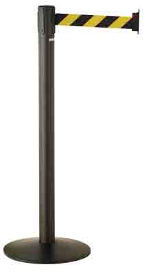 Lot de 2 Barrières de délimitation sur socle avec ceinture rétractable PACEO - 24271338-678623795.jpg