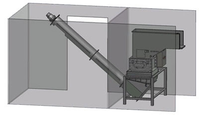 Broyeur industriel mobile – Débit : de 300 à 1100 kg/h - Puissance hydraulique : 20 à 30 HP - Bloc de coupe : 420 × 370 à 600 × 510 mm - 2437531-281143655.jpg