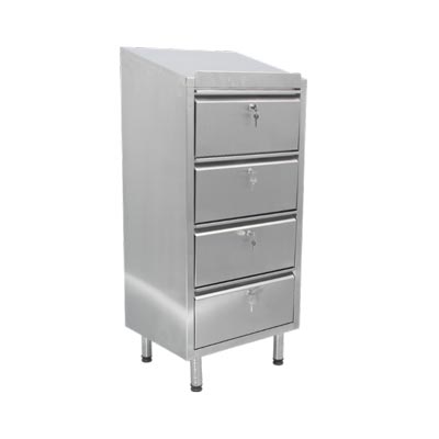 Chiffonnier d'atelier inox - 4 tiroirs - L 800 x P 400 x H 1100 mm - 24582282-227164241.jpg