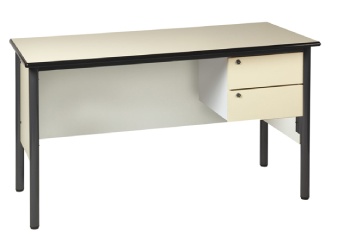 Bureau de professeur - 2 tiroirs + 1 caisson - 130 x 65 cm ou 160 x 80 cm - Plateau mélaminé ou stratifié - 25154219-374127811.jpg