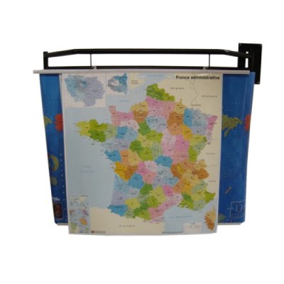 Support de cartes mural pivotant