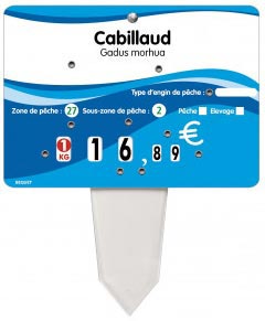 Etiquette avec texte à personnaliser <br> (à l’unité)