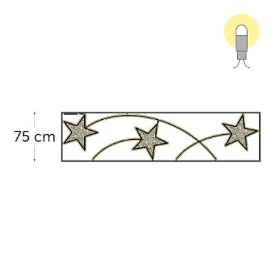 H.75 xL.300 cm