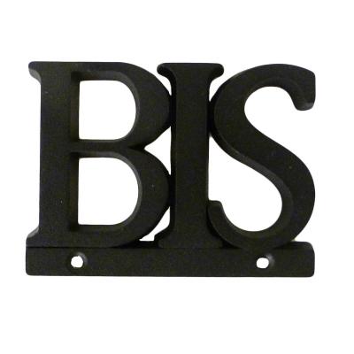 Chiffre n°BIS à clouer en zamak noir