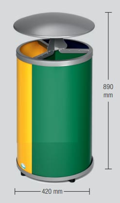 Collecteur tri sélectif avec toit - 3152260-435339184.jpg