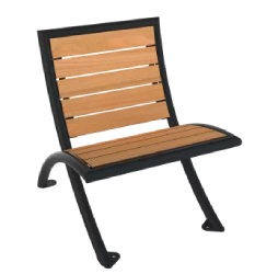 Banquette en acier et compact HPL - 1 place - A Lames - Structure anthracite - L.700 x P.450 x H.455 mm - Coloris au choix - 31523194-587844134.jpg