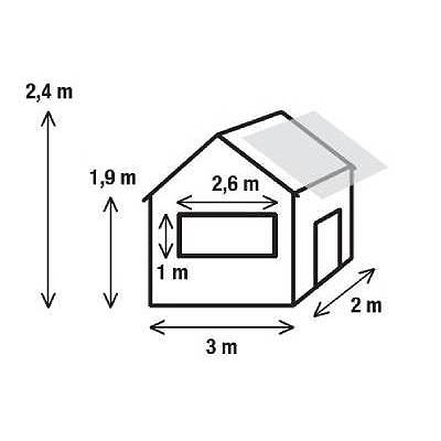 Kiosque de 6m²