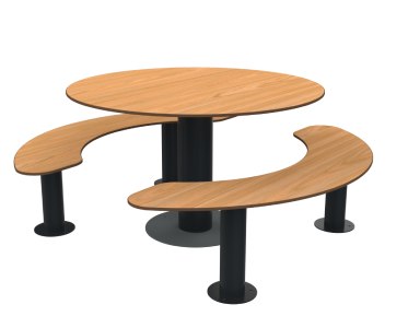 Anthracite / Teck - Trou de parasol 