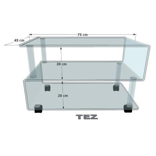 Schéma - Table plexi tv-hifi - TEZ
