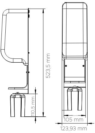 Distributeur de savon avec support pour poteau de guidage 32963541-685639342.jpg