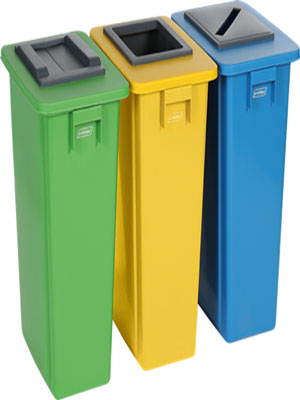 Corbeille de tri sélectif 3 bacs 60 L sur roulettes - 33981693-193866198.jpg