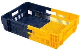 Bac alimentaire emboîtable bicolore Euronorm - 22 à 47 L - 600 x 400 mm - Parois et fond fermés - 3536973-417283482.jpg