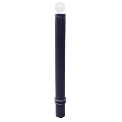 Tête boule - à sceller - noir RAL 9005