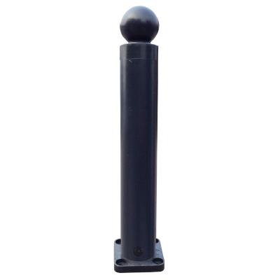 Poteau à mémoire - tête boule- noir RAL 9005
