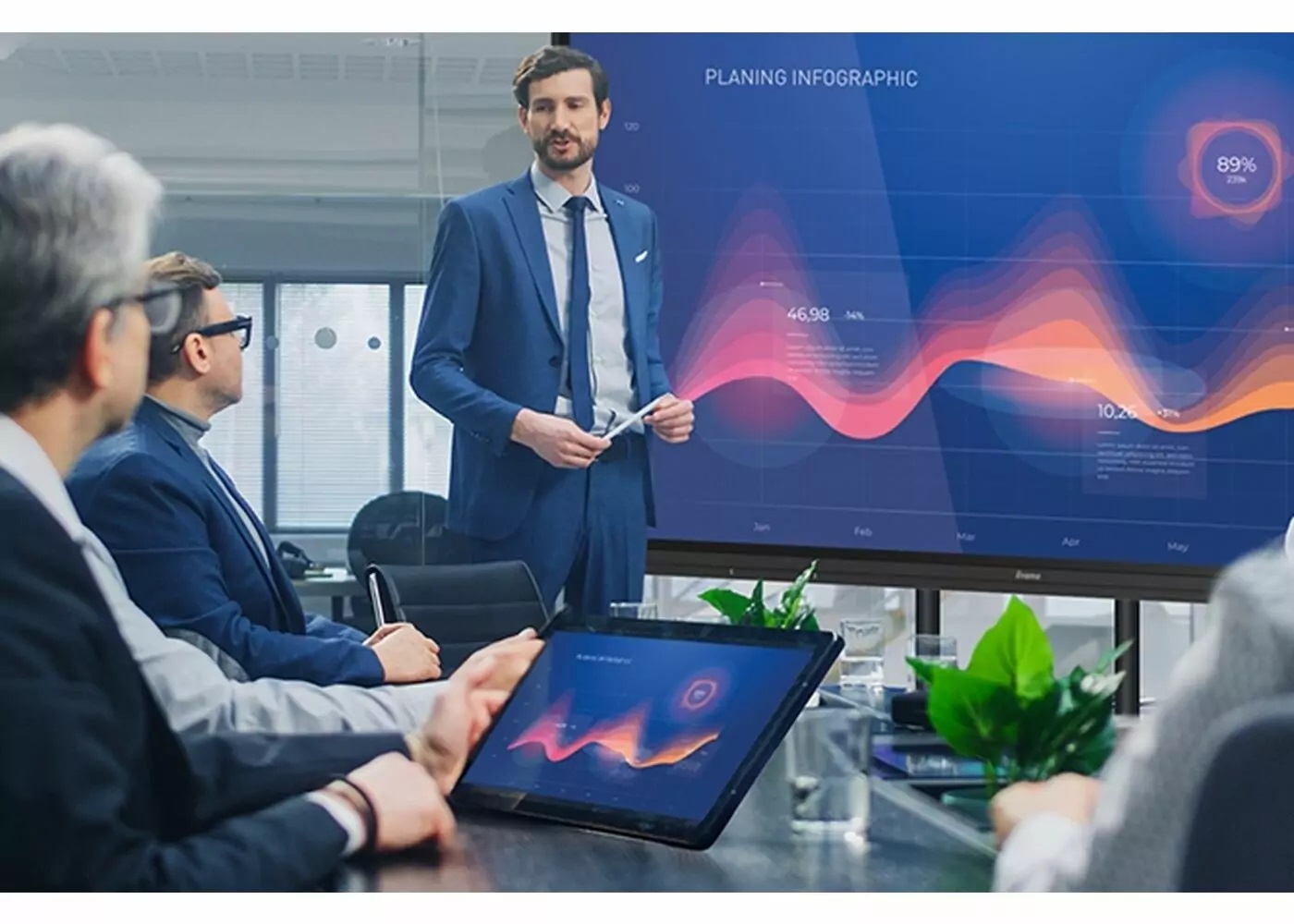 Ecran intéractif tactile pour réunion - De 55 '' à 98 '' - Résolution 4K UHD - 37274472-789693543.jpg