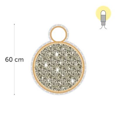 leds blanc chaud - 60 x 45 cm