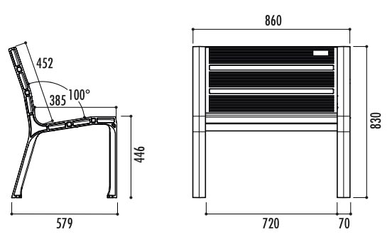 Modèle sans accoudoir