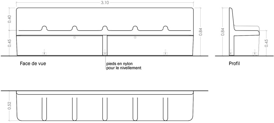 Banc public en béton armé - 38792962-396225697.jpg