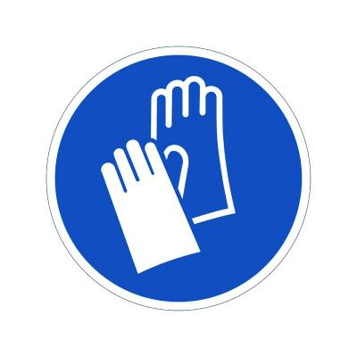 Gants de protection obligatoire