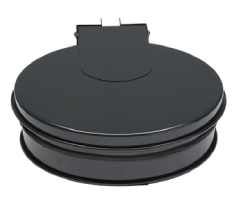 Avec couvercle - Gris