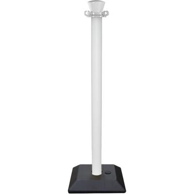 Poteau ABS monobloc 1m base lestée ou à lester - blanc
