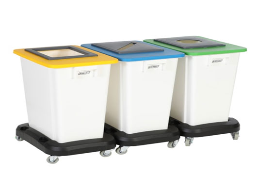 Poubelle intérieure tri sélectif 3 bacs 60 L sur roulettes  - 41379231-122175216.jpg