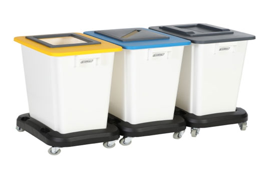 Poubelle intérieure tri sélectif 3 bacs 60 L sur roulettes  - 41379231-362291652.jpg
