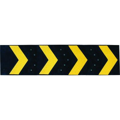 Flèche signalisation de virage et parking noir/jaune