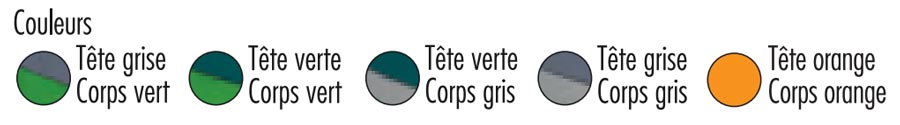 Couleurs disponibles