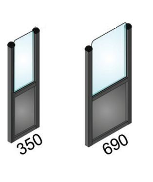 Cloison avec panneau