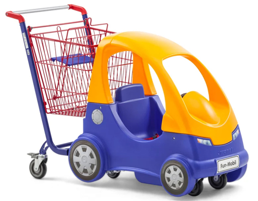Chariot libre-service avec voiture pour enfant - 41948714-535348474.jpg
