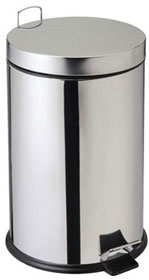 Poubelle à pédale en inox AISI 304 brillant - 5 à 20 L  - 42343467-288518415.jpg