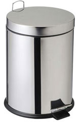 Poubelle à pédale en inox AISI 304 brillant - 5 à 20 L  - 42343467-492715478.jpg