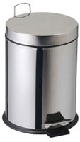 Poubelle à pédale en inox AISI 304 brillant - 5 à 20 L  - 42343467-528568313.jpg