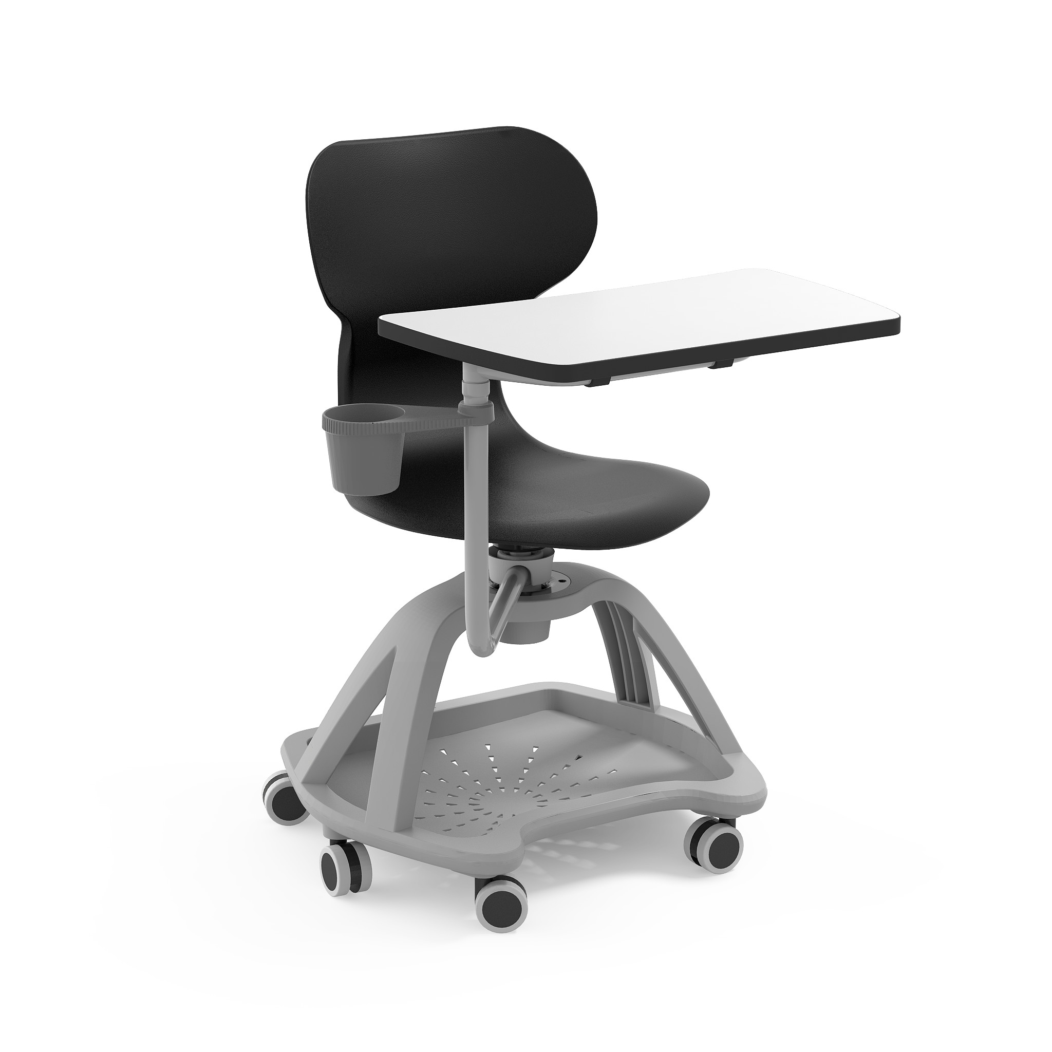 Chaise école avec tablette et roulettes - Tailles 0 à 8 - Polypropylène recyclés - 42439173-138591695.jpg