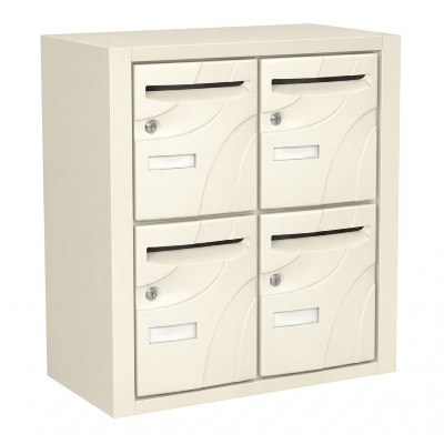 4 Blocs - Blanc perlé (RAL 1013)