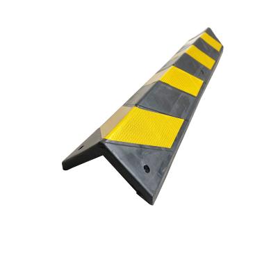 Protection d'angle caoutchouc - 800mm - Noir/Jaune