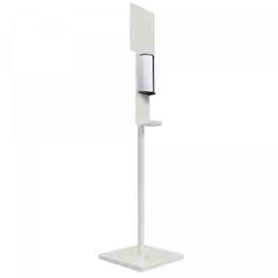 Station de désinfection des mains automatique Blanc Signalisation SANIMAINS  - 43151484-713762232.jpg