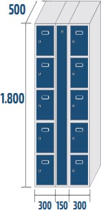 Armoire vestiaire électrique 5 cases par colonne - 43446357-432635581.jpg