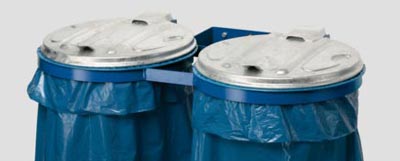 Support sac poubelle bleu double avec couvercle  - 43998324-734123435.jpg