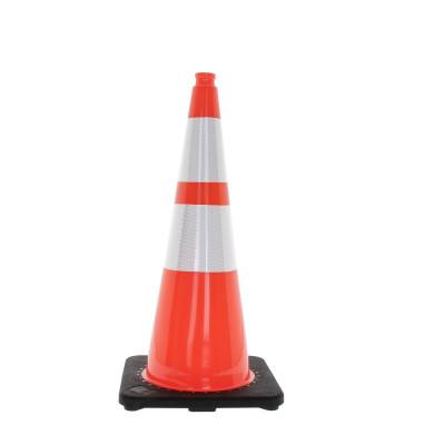 Cône 75 cm classe 2 base lestée caoutchouc