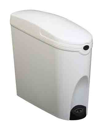 Poubelle automatique hygiène féminine 20L Blanc FEMINA  - 44423299-352292648.jpg