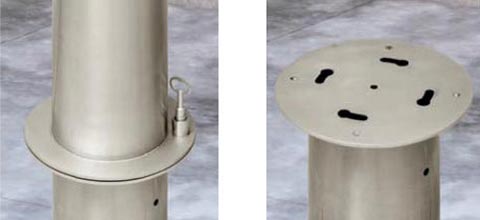 Amovible par clé triangle de 11 (fournie)