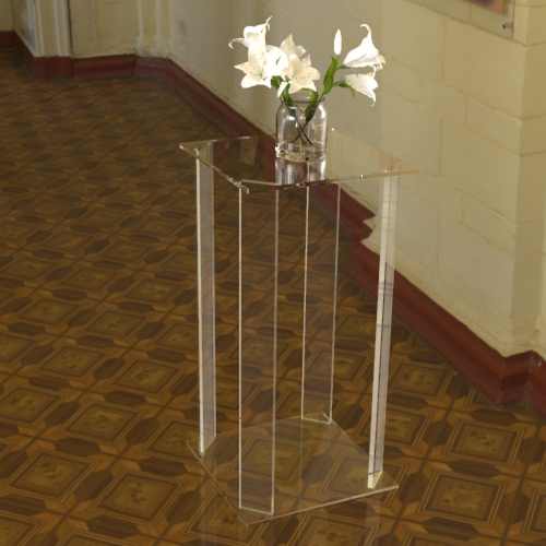 Console Carrée en Plexiglas