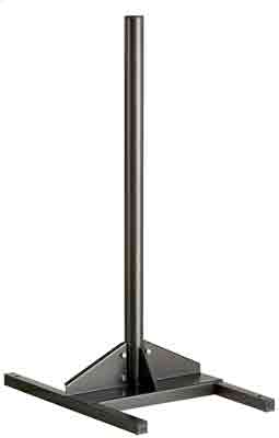 Poteau centré sur socle à poser Gris Manganèse - 45935741-281282742.jpg