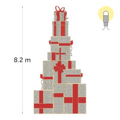 leds blanc chaud - rouge - 8.2 m