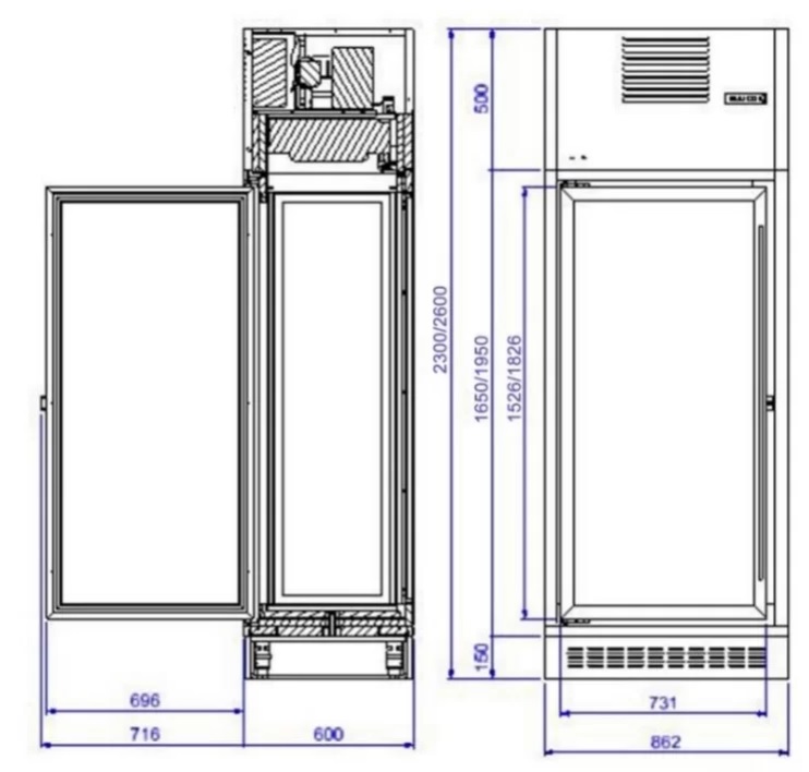 Cave à vin professionnelle - 360° - +4°C à +18°C - LED - 47375876-573259726.jpg